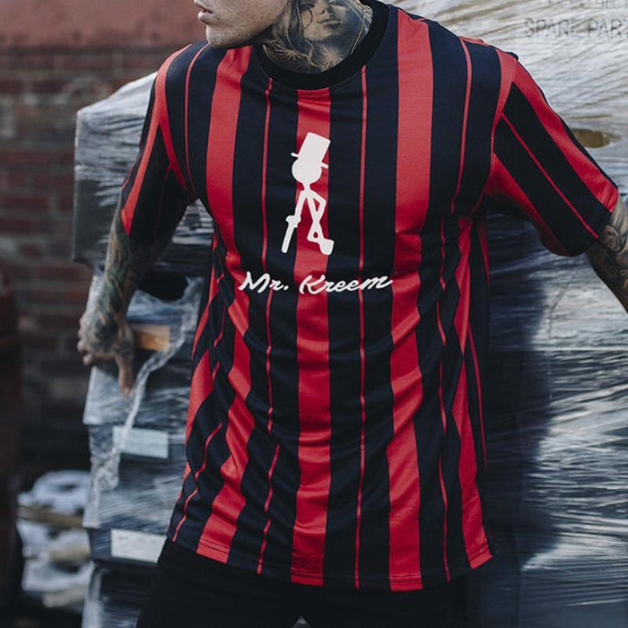 Men's Casual Sports Printed Short-sleeved T-shirt