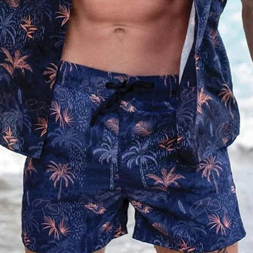 Men Hawaii Style Short Sleeves Two-Piece Sets