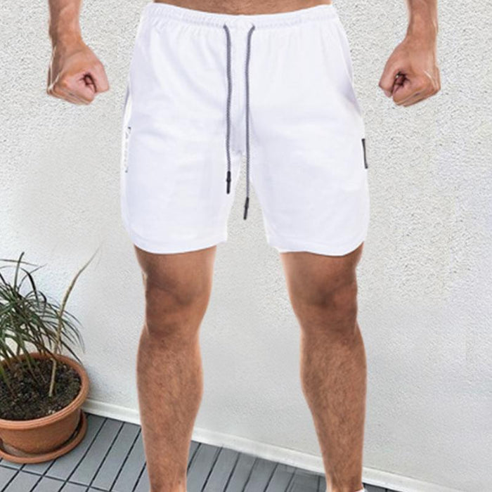 Loose Multi-Pocket Double Layer Men's Shorts