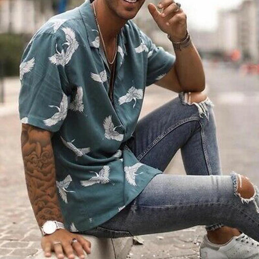 Retro Suit Casual Men's Shirt