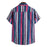 Men'S Summer Striped Short Sleeve Loose Shirt