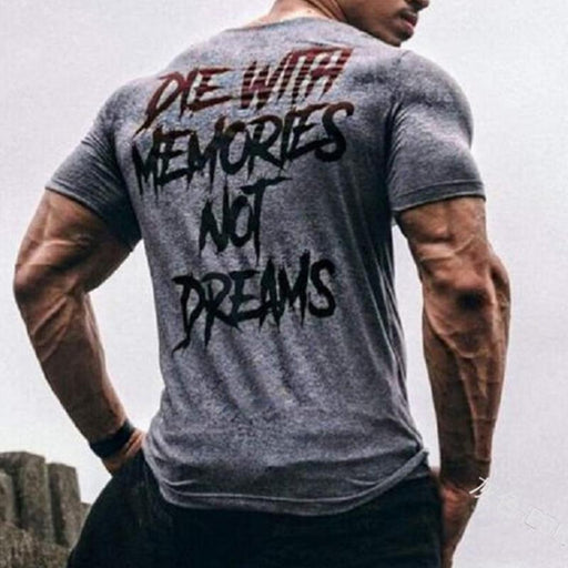 Men's Casual Sports Printed Short-sleeved T-shirt