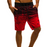 Men Drawstring Waist Ombre Shorts