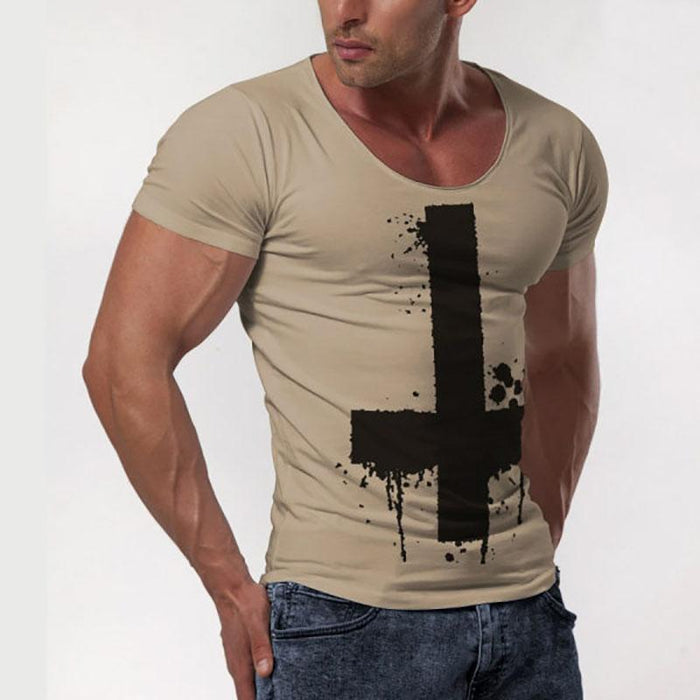 Men's Round Neck Short Sleeve T-shirt