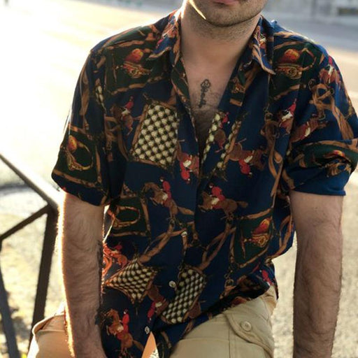 Men Street Style Short Sleeves Shirt