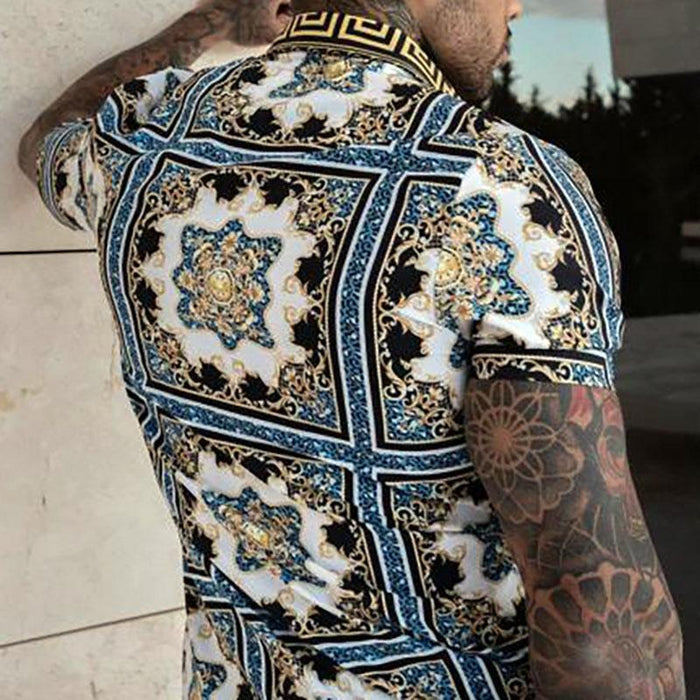 Men's Short-Sleeved Shirt Loose Literary Casual Men's Clothing
