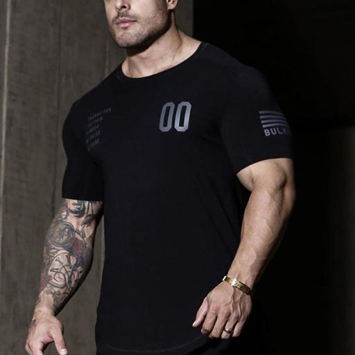Men's Casual Fitness Round Neck Quick Dry T-Shirt