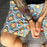 Men Elastic Waist Printed Shorts
