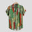 Colorful Striped Geometric Casual Shirt