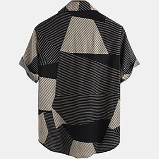 Casual Striped Short Sleeve Shirt