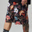 Men Loose Printed Casual Beach Shorts