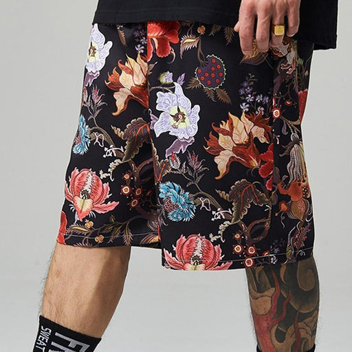 Men Loose Printed Casual Beach Shorts