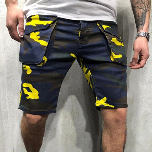 Camouflage Large Size Multi-Pocket Men's Shorts