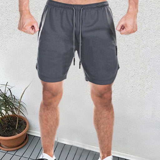 Loose Multi-Pocket Double Layer Men's Shorts