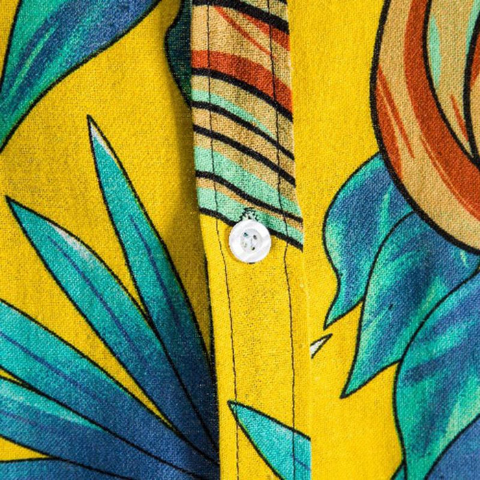 Men'S Hawaiian Floral Short Sleeve Shirt