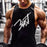 Men's Sports Leisure Letter Split Cotton Vest
