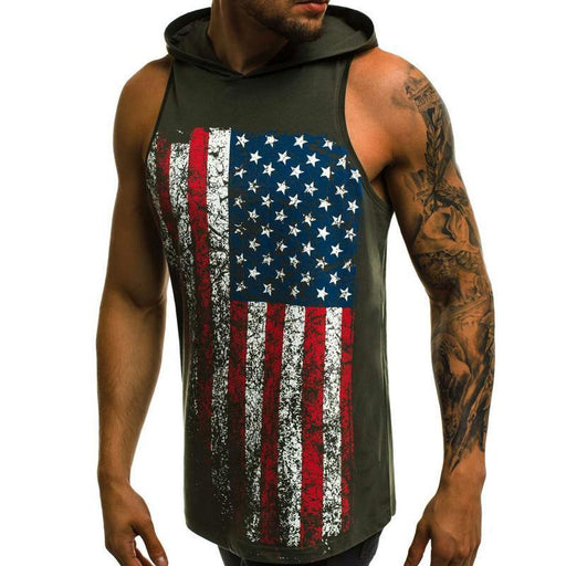 Casual Sports Slim Hooded Hip Hop Rock T-shirt