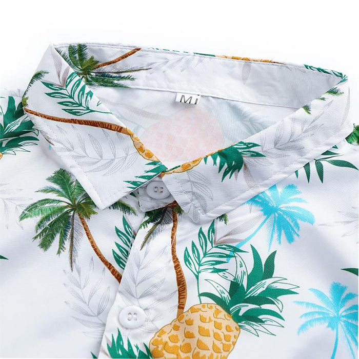 Men'S Coconut Printed Loose Casual Shirt