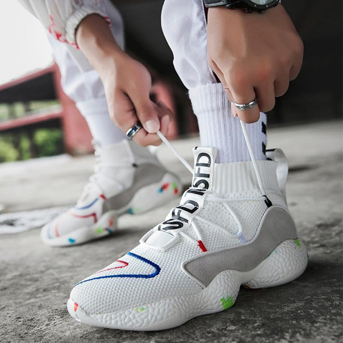 Men's Shoes Camouflage Fly-Knit Sneakers