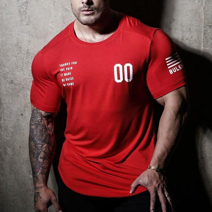 Men's Casual Fitness Round Neck Quick Dry T-Shirt