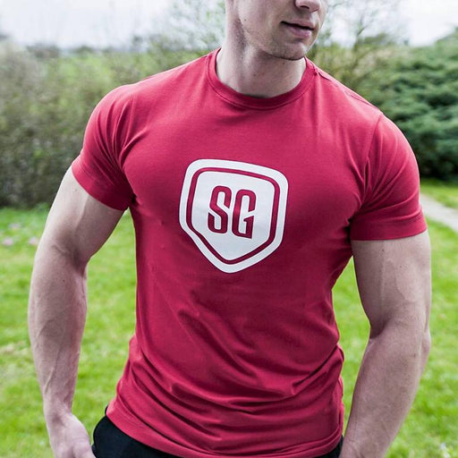 Men's Leisure Sports Fitness Short-sleeved T-shirt
