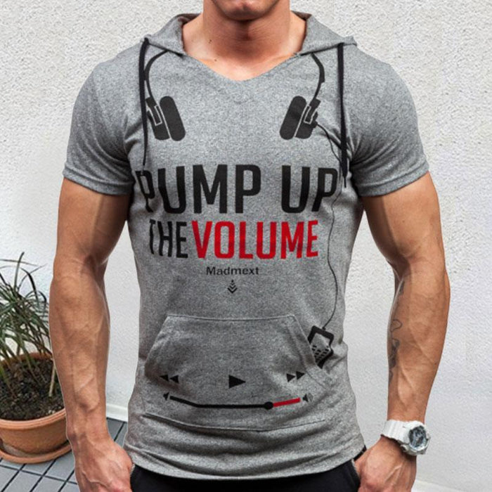 Slim And Tight Letter Print Men's Tops