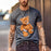 Men's Round Neck Short Sleeve Bear T-shirt