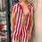 Men Casual Style Striped Two-Piece Suits