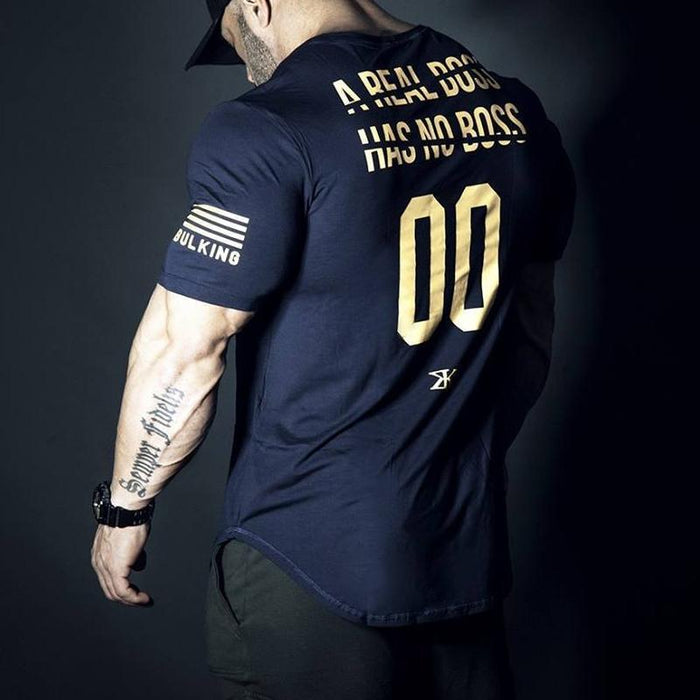 Men's Casual Fitness Round Neck Quick Dry T-Shirt
