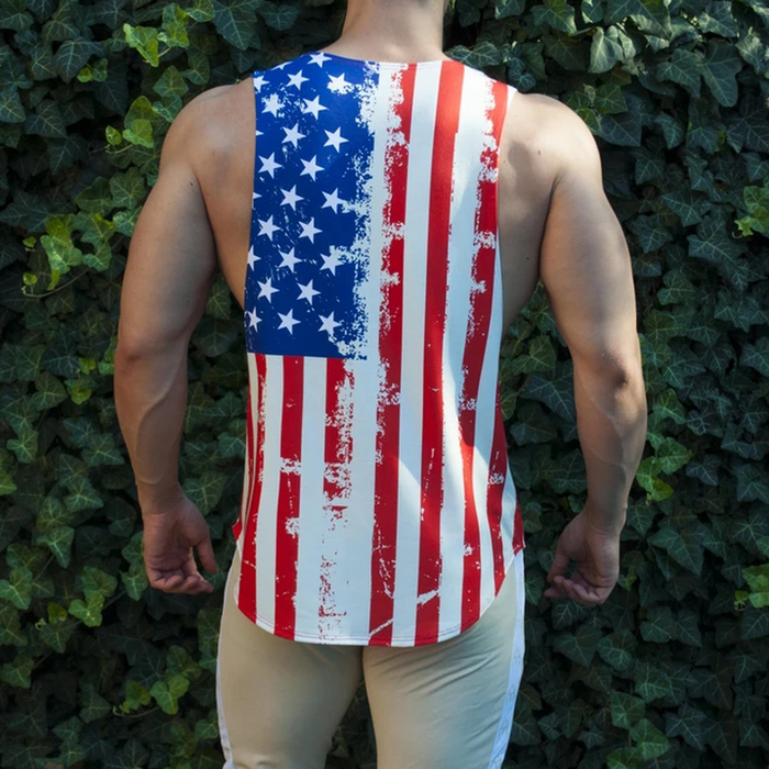 Men's Fashion Flag Printed Vest