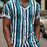Men Slim-Fit Striped Two-Piece Suit