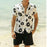Floral Print Button Hawaiian Shirt