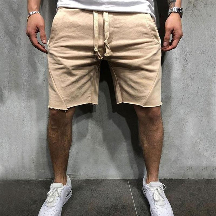 Men's Solid Color Quick-Drying Sports Shorts