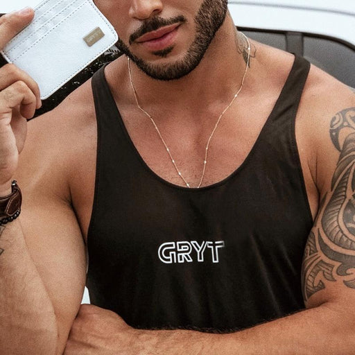 Men's Casual Fashion Printed Sleeveless T-shirt