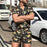 Men's Casual Holiday Printed Shirt Shorts Two-piece Suit