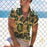 Men's Casual Holiday Leaf Print Short Sleeve Shirt