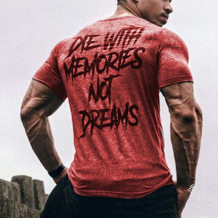 Men's Casual Sports Printed Short-sleeved T-shirt