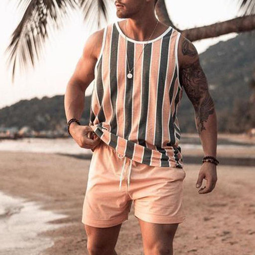 Striped Beach Retro Vest