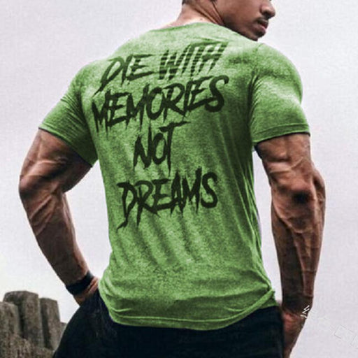 Men's Casual Sports Printed Short-sleeved T-shirt