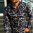 Men'S Creative Digital Printed Long-Sleeved Shirt