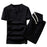 Men Shorts Suit Summer Fashion Casual Cotton Linen Short Sleeve Tracksuit