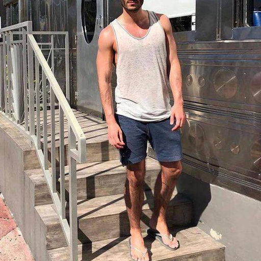 Street Retro Loose Sport Fitness Casual Vest