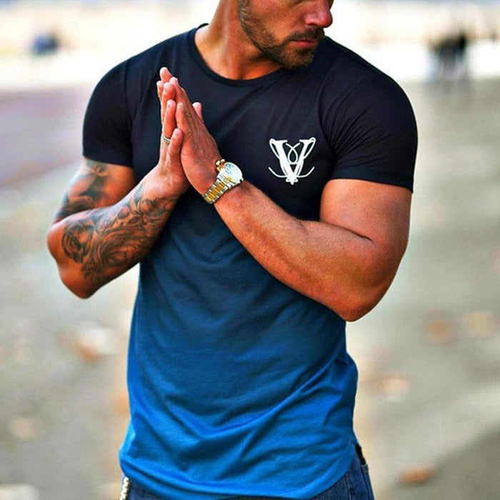 Outdoor Leisure Gradient Men's Tops