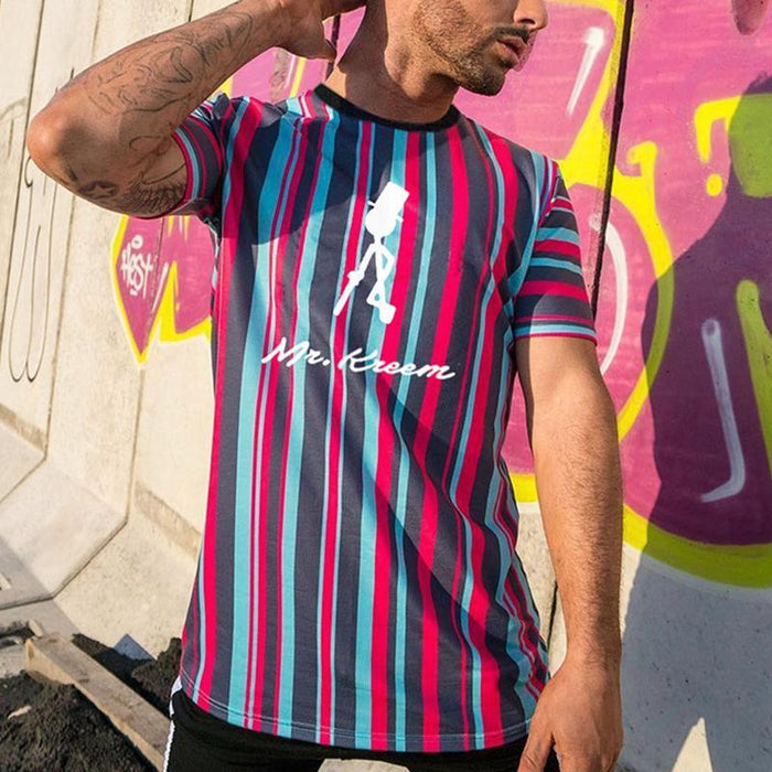 Men's Casual Sports Printed Short-sleeved T-shirt