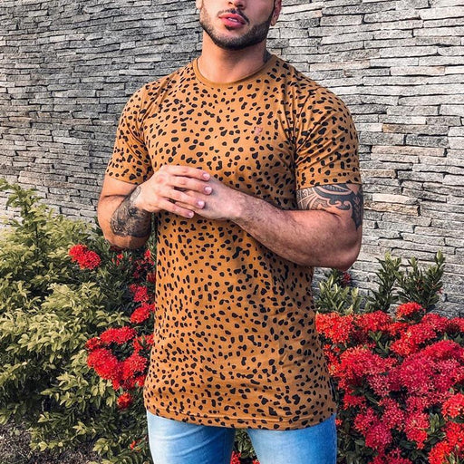 Men's Casual Fashion Printed Short-sleeved T-shirt