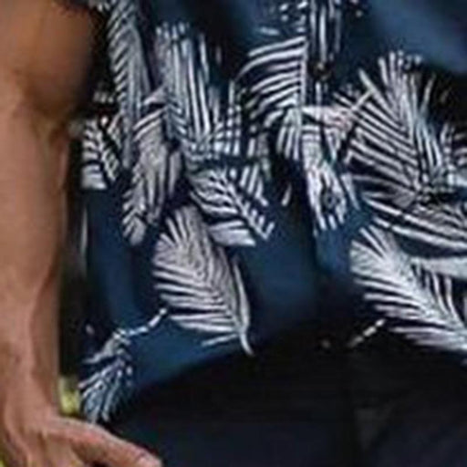 Men Spring Fashion Printed Short Sleeves Shirt