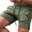Men's Multicolor Fashion Zipper Pocket Drawstring Shorts