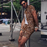 Men's Casual Leopard Print Beach Short Sleeve Shirt Suit