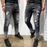 Men's Fashion Ripped Foot Zipper Jeans