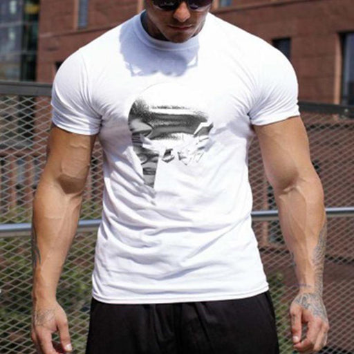 Cotton Sweat-Absorbent Slimming Exercise Men's Tops